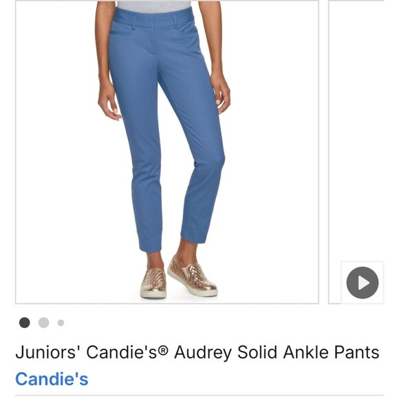 Candie's Midrise Pull-On Skinny Pants XS Blue - Picture 9 of 11